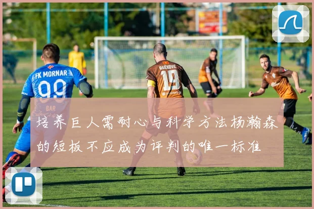 培养巨人需耐心与科学方法杨瀚森的短板不应成为评判的唯一标准
